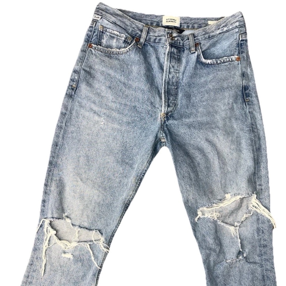 Citizens Of Humanity Denim Charlotte High Rise Straight Crop Jeans Womens 27